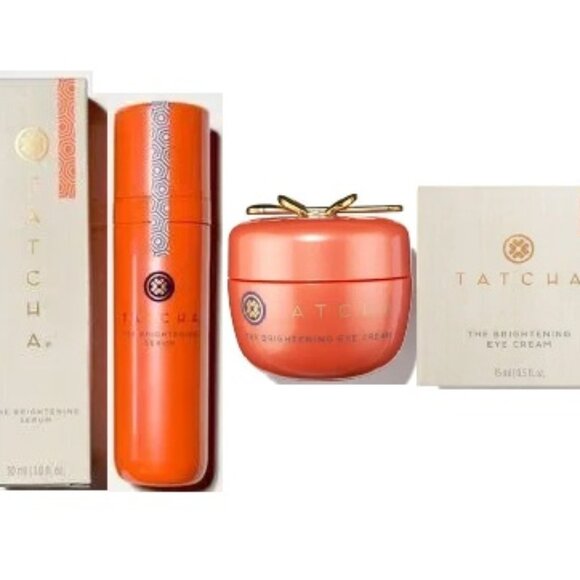 NIB ✅ TATCHA SET: Brightening Serum & Eye Cream Duo ✨ BNIB - Picture 2 of 6